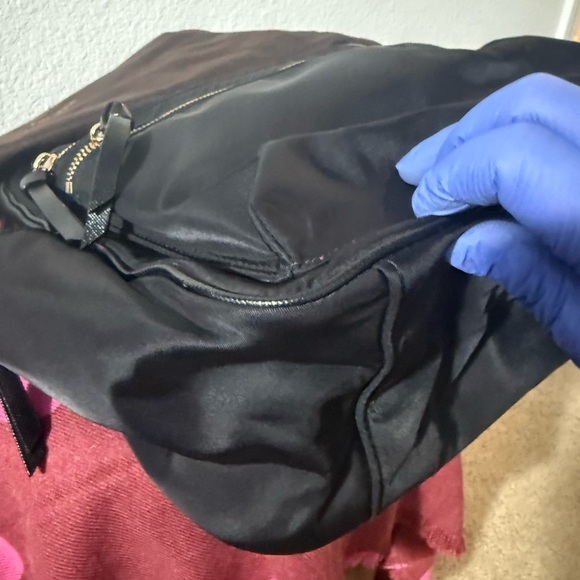 Kate Spade Black Leather Backpack Adjustable Straps Wear Functional - Picture 14 of 16